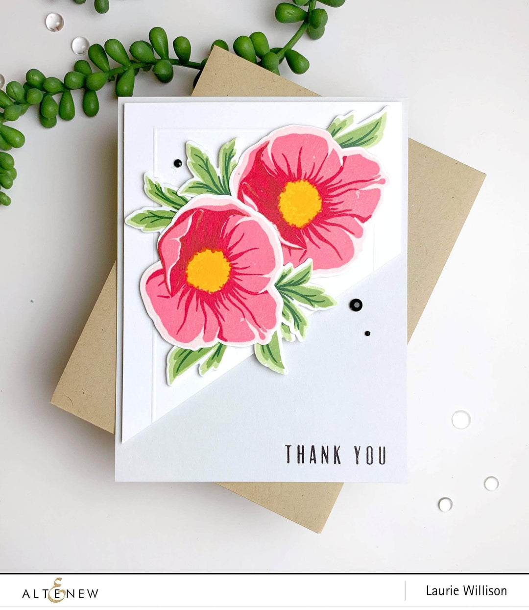 Altenew Build-A-Flower Set Z - Build-A-Flower: Hellebore Layering Stamp & Die Set & Ink Bundle