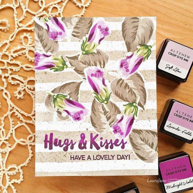 Altenew Build-A-Flower Set Z - Build-A-Flower: Hibiscus Layering Stamp & Die Set & Ink Bundle