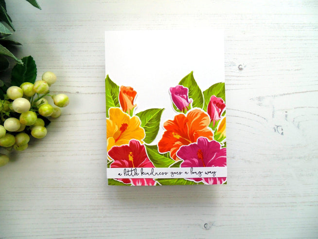 Altenew Build-A-Flower Set Z - Build-A-Flower: Hibiscus Layering Stamp & Die Set & Ink Bundle