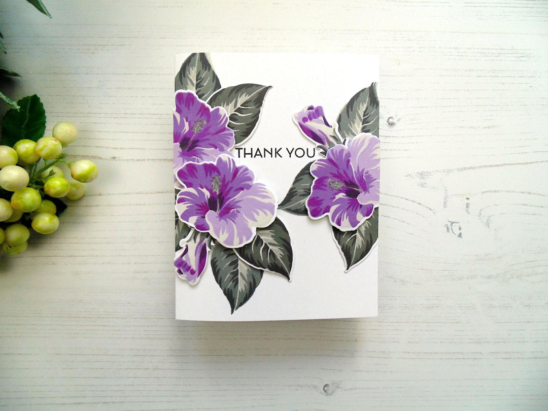 Altenew Build-A-Flower Set Z - Build-A-Flower: Hibiscus Layering Stamp & Die Set & Ink Bundle