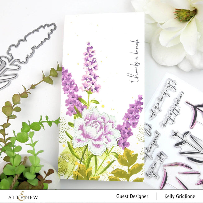 Altenew Build-A-Flower Set Z - Build-A-Flower: Lavender Layering Stamp & Die Set