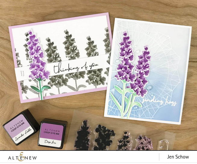 Altenew Build-A-Flower Set Z - Build-A-Flower: Lavender Layering Stamp & Die Set