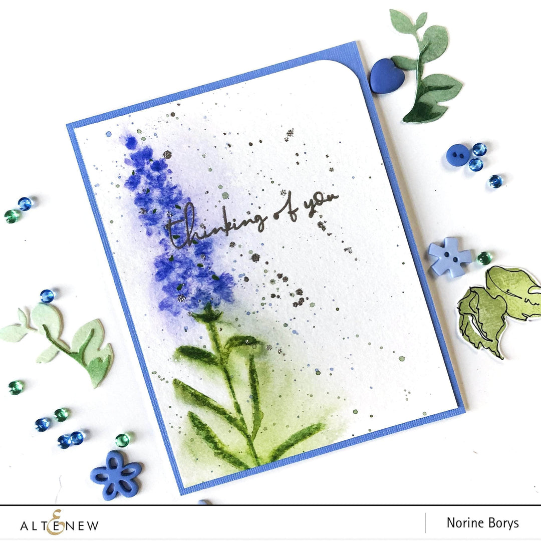 Altenew Build-A-Flower Set Z - Build-A-Flower: Lavender Layering Stamp & Die Set
