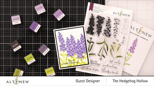 Altenew Build-A-Flower Set Z - Build-A-Flower: Lavender Layering Stamp & Die Set