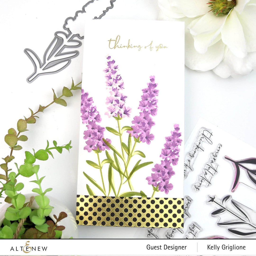 Altenew Build-A-Flower Set Z - Build-A-Flower: Lavender Layering Stamp & Die Set