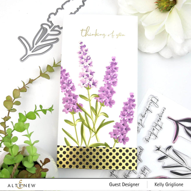 Altenew Build-A-Flower Set Z - Build-A-Flower: Lavender Layering Stamp & Die Set