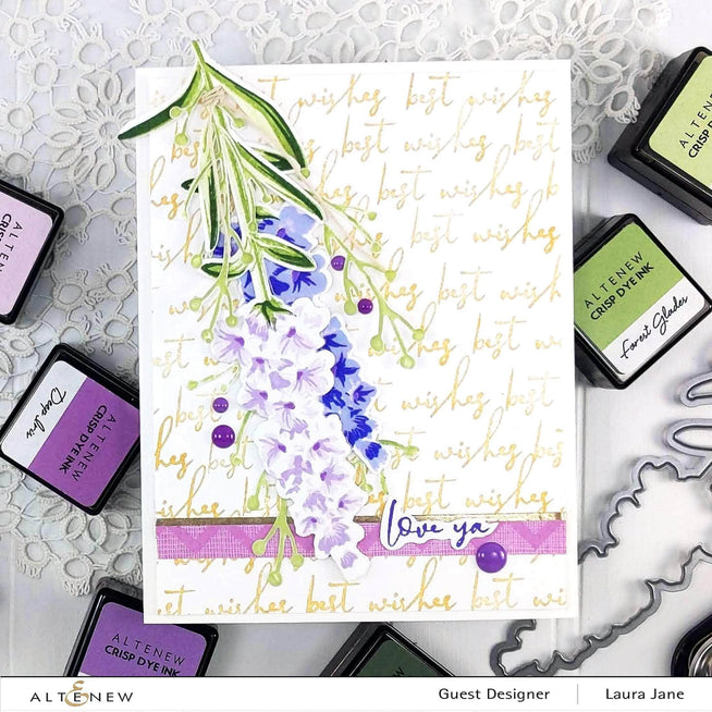 Altenew Build-A-Flower Set Z - Build-A-Flower: Lavender Layering Stamp & Die Set