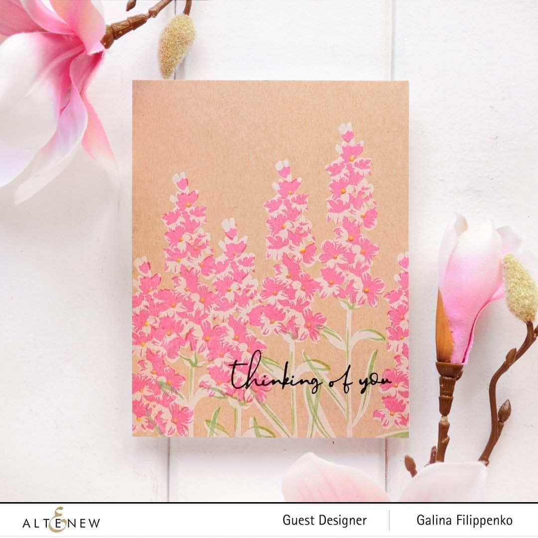 Altenew Build-A-Flower Set Z - Build-A-Flower: Lavender Layering Stamp & Die Set