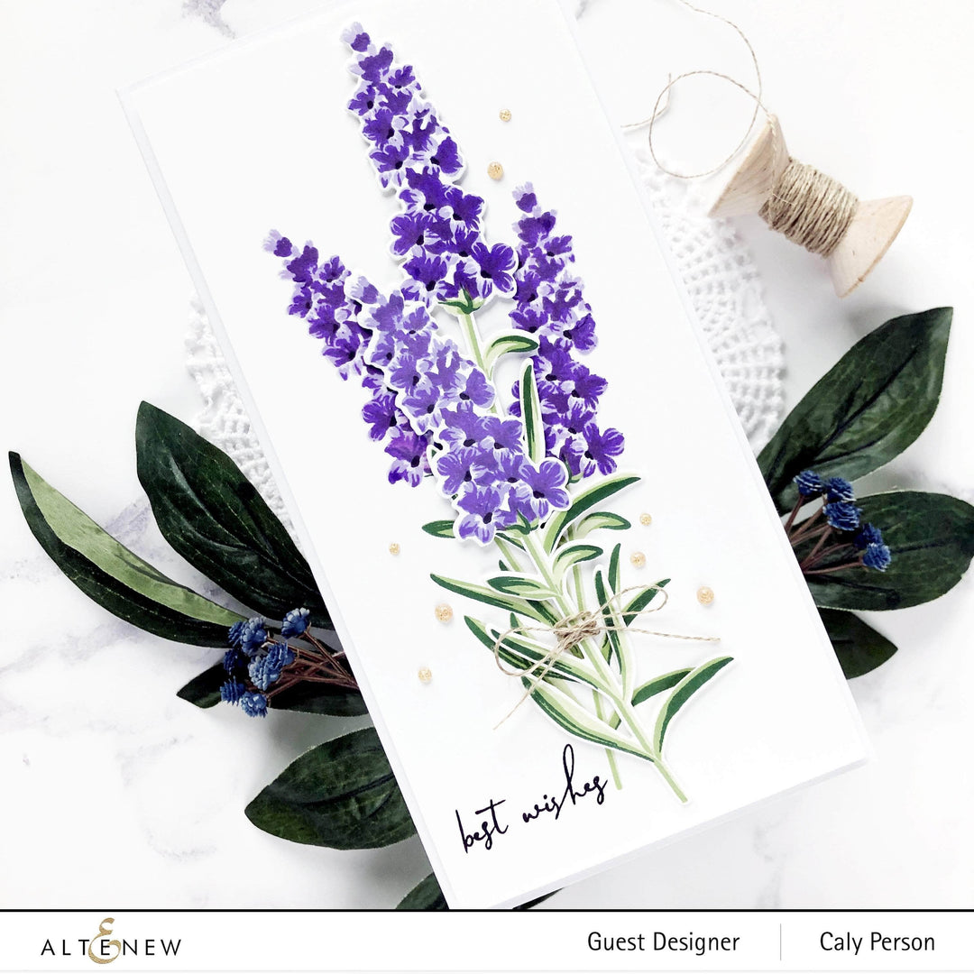 Altenew Build-A-Flower Set Z - Build-A-Flower: Lavender Layering Stamp & Die Set