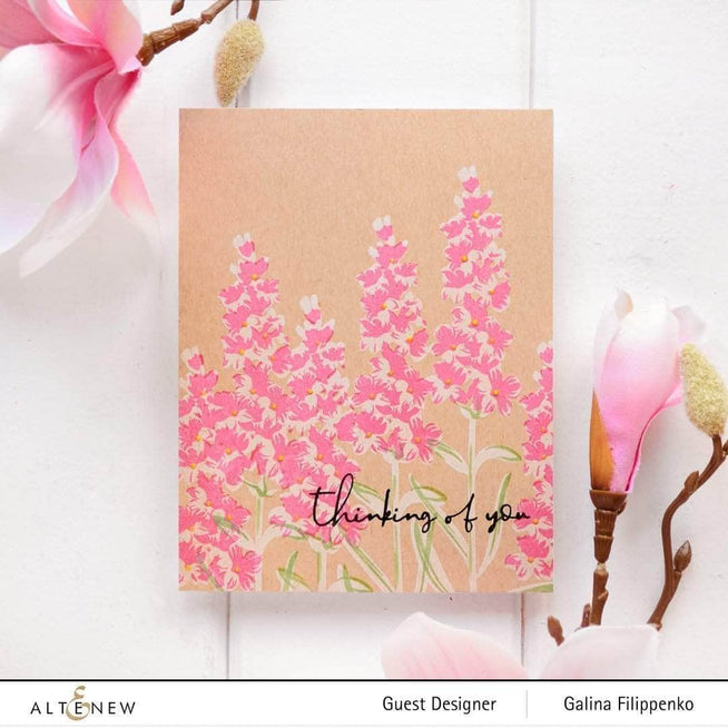 Altenew Build-A-Flower Set Build-A-Flower: Lavender Layering Stamp & Die Set & Ink Bundle