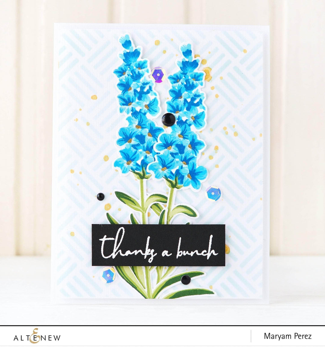 Altenew Build-A-Flower Set Build-A-Flower: Lavender Layering Stamp & Die Set & Ink Bundle