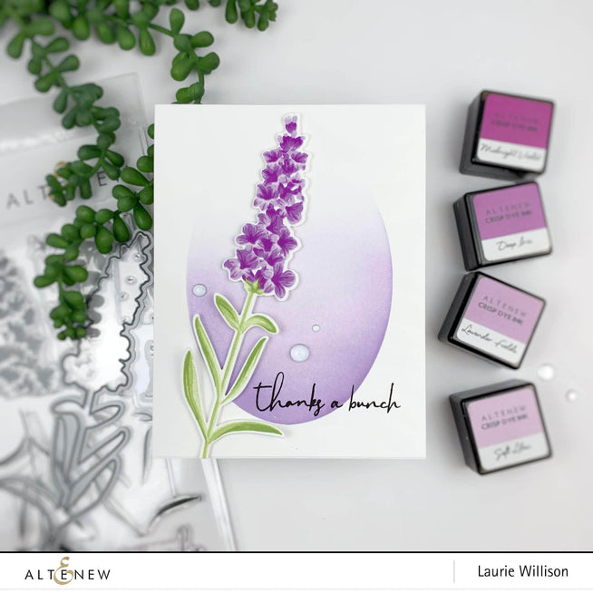 Altenew Build-A-Flower Set Build-A-Flower: Lavender Layering Stamp & Die Set & Ink Bundle