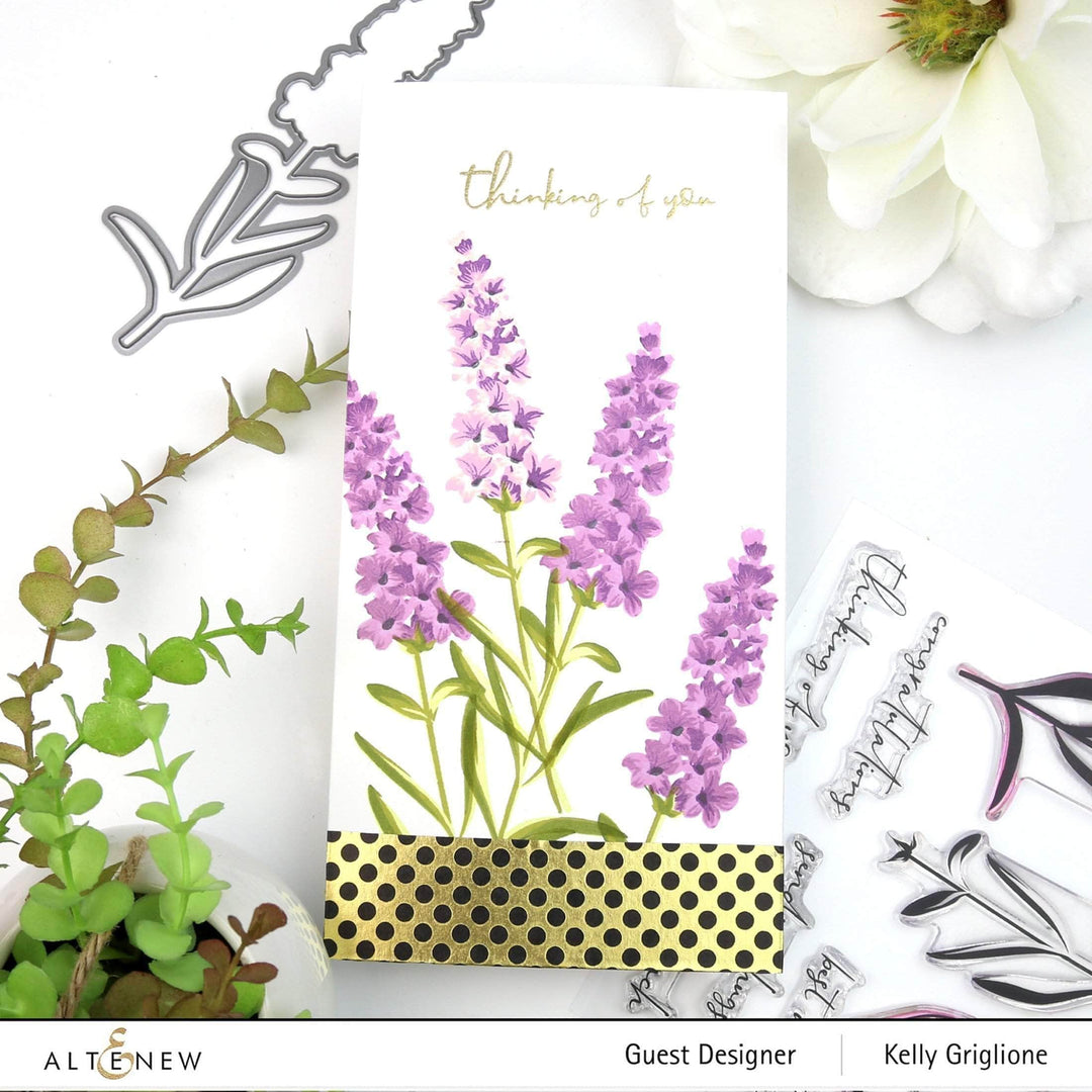 Altenew Build-A-Flower Set Build-A-Flower: Lavender Layering Stamp & Die Set & Ink Bundle