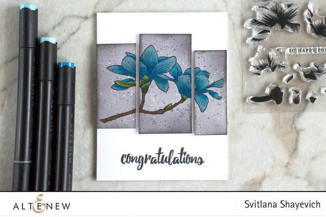 Altenew Build-A-Flower Set Z - Build-A-Flower: Magnolia Layering Stamp & Die Set