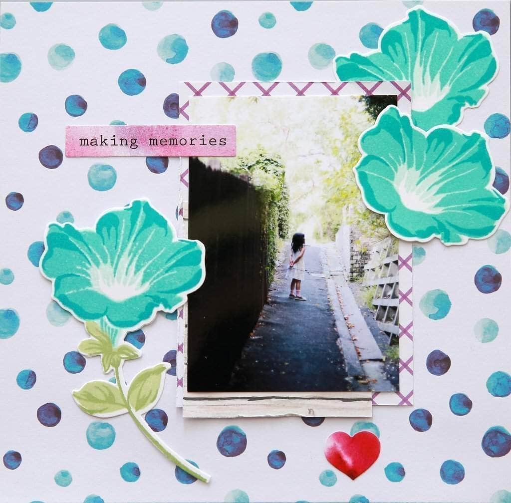 Altenew Build-A-Flower Set Z - Build-A-Flower: Morning Glory Layering Stamp & Die Set & Ink Bundle