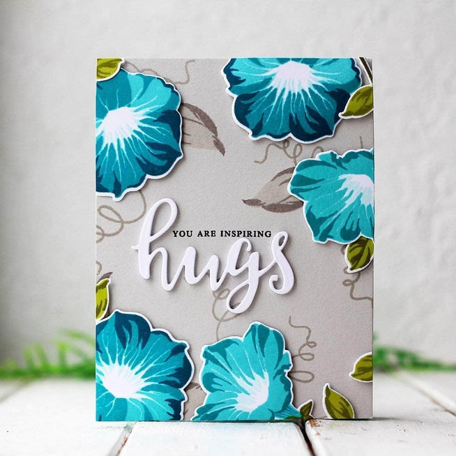 Altenew Build-A-Flower Set Z - Build-A-Flower: Morning Glory Layering Stamp & Die Set & Ink Bundle