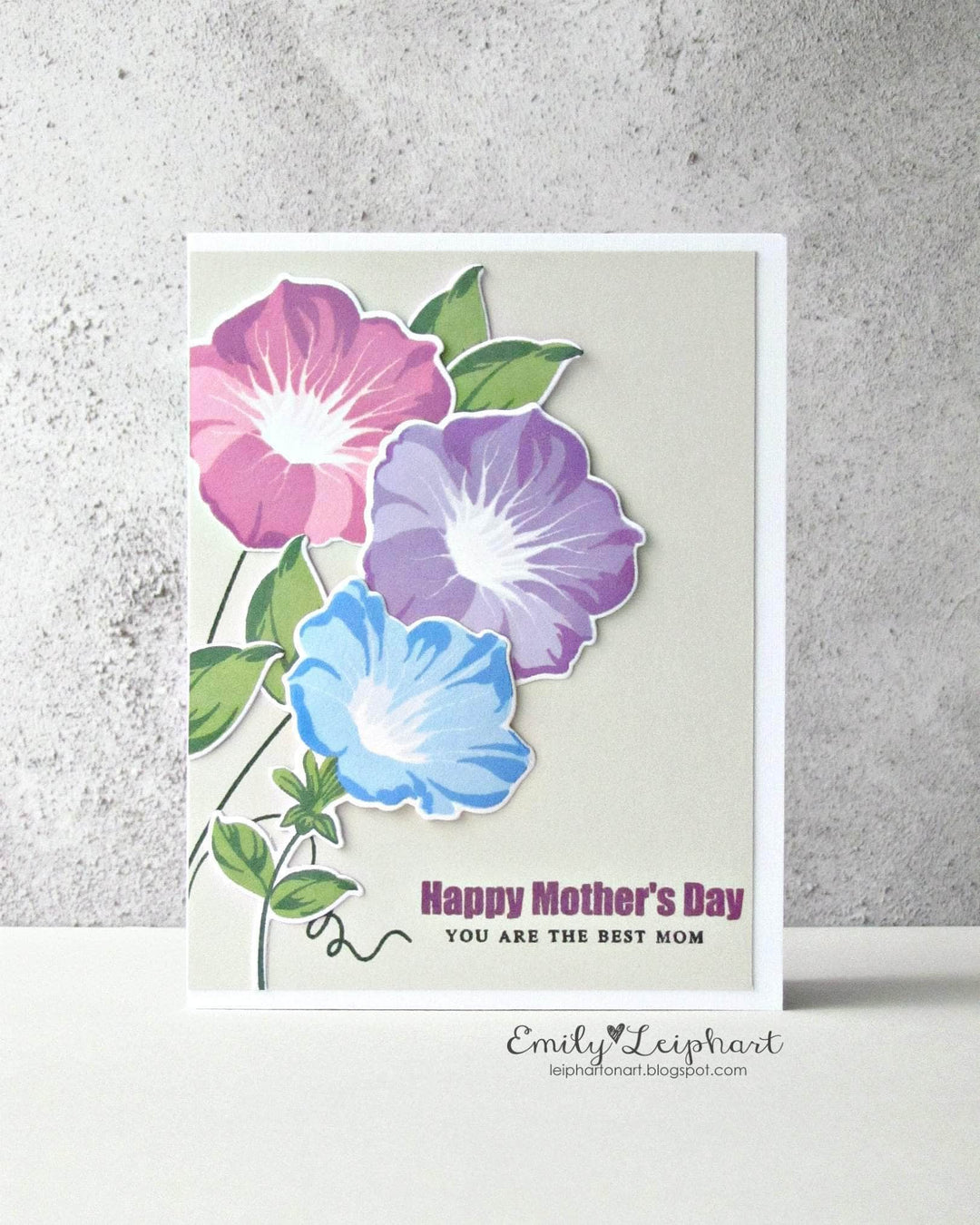 Altenew Build-A-Flower Set Z - Build-A-Flower: Morning Glory Layering Stamp & Die Set & Ink Bundle