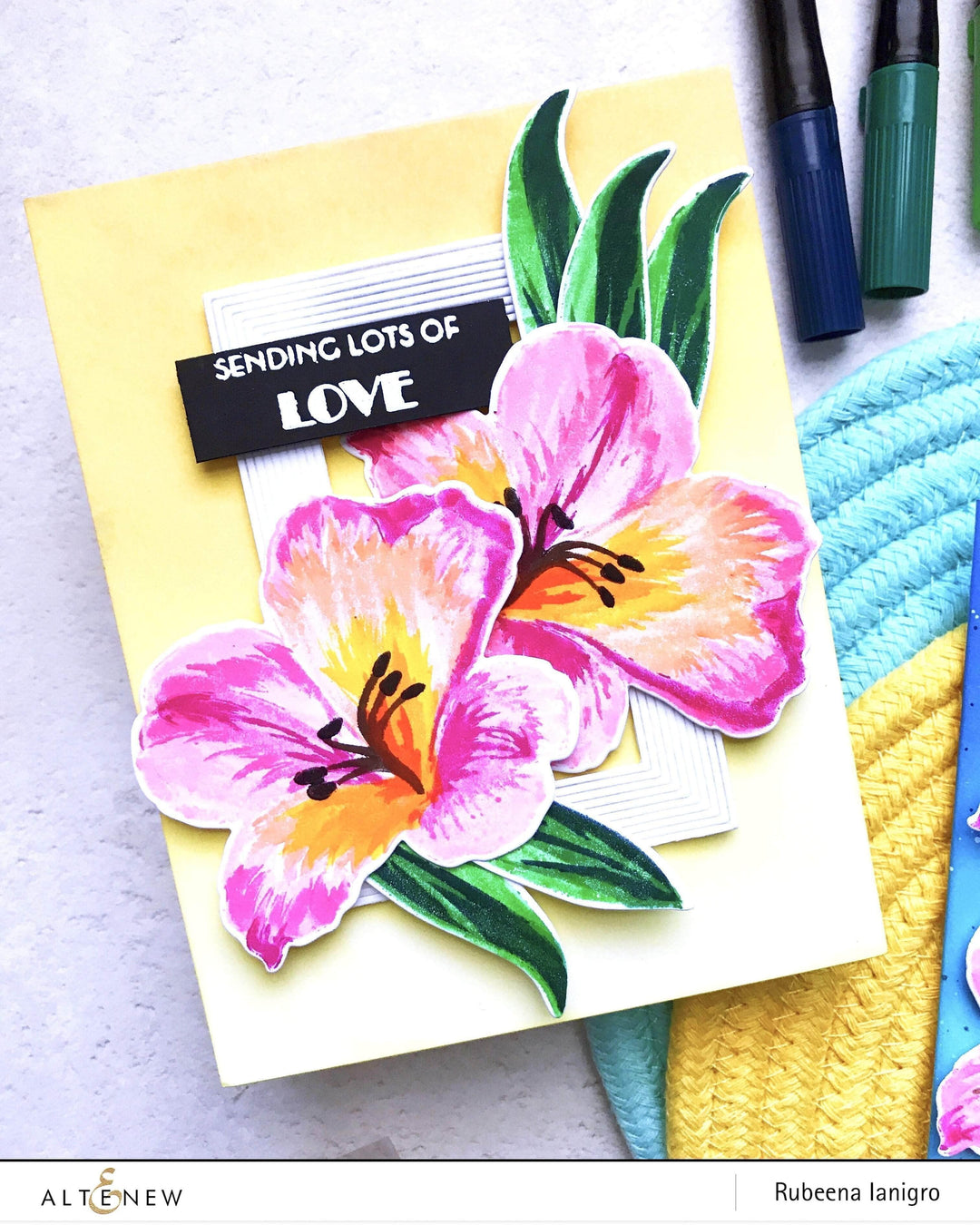Altenew Build-A-Flower Set Z - Build-A-Flower: Peruvian Lily Layering Stamp & Die Set