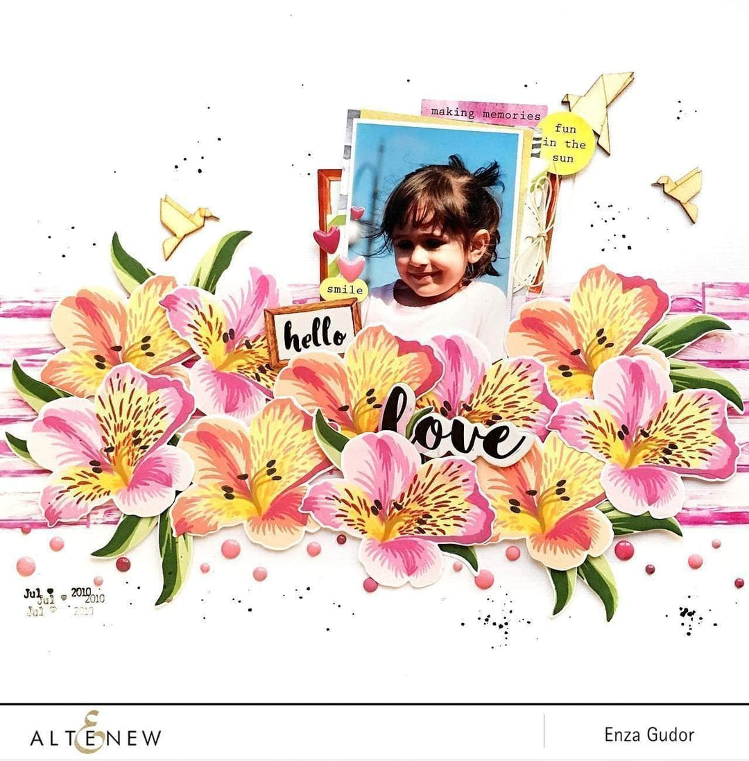 Altenew Build-A-Flower Set Z - Build-A-Flower: Peruvian Lily Layering Stamp & Die Set