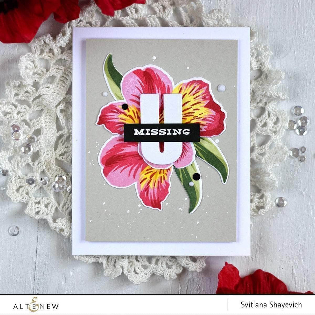 Altenew Build-A-Flower Set Z - Build-A-Flower: Peruvian Lily Layering Stamp & Die Set