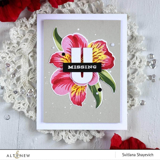 Altenew Build-A-Flower Set Z - Build-A-Flower: Peruvian Lily Layering Stamp & Die Set