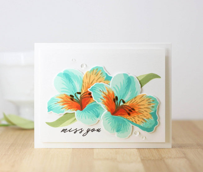 Altenew Build-A-Flower Set Z - Build-A-Flower: Peruvian Lily Layering Stamp & Die Set