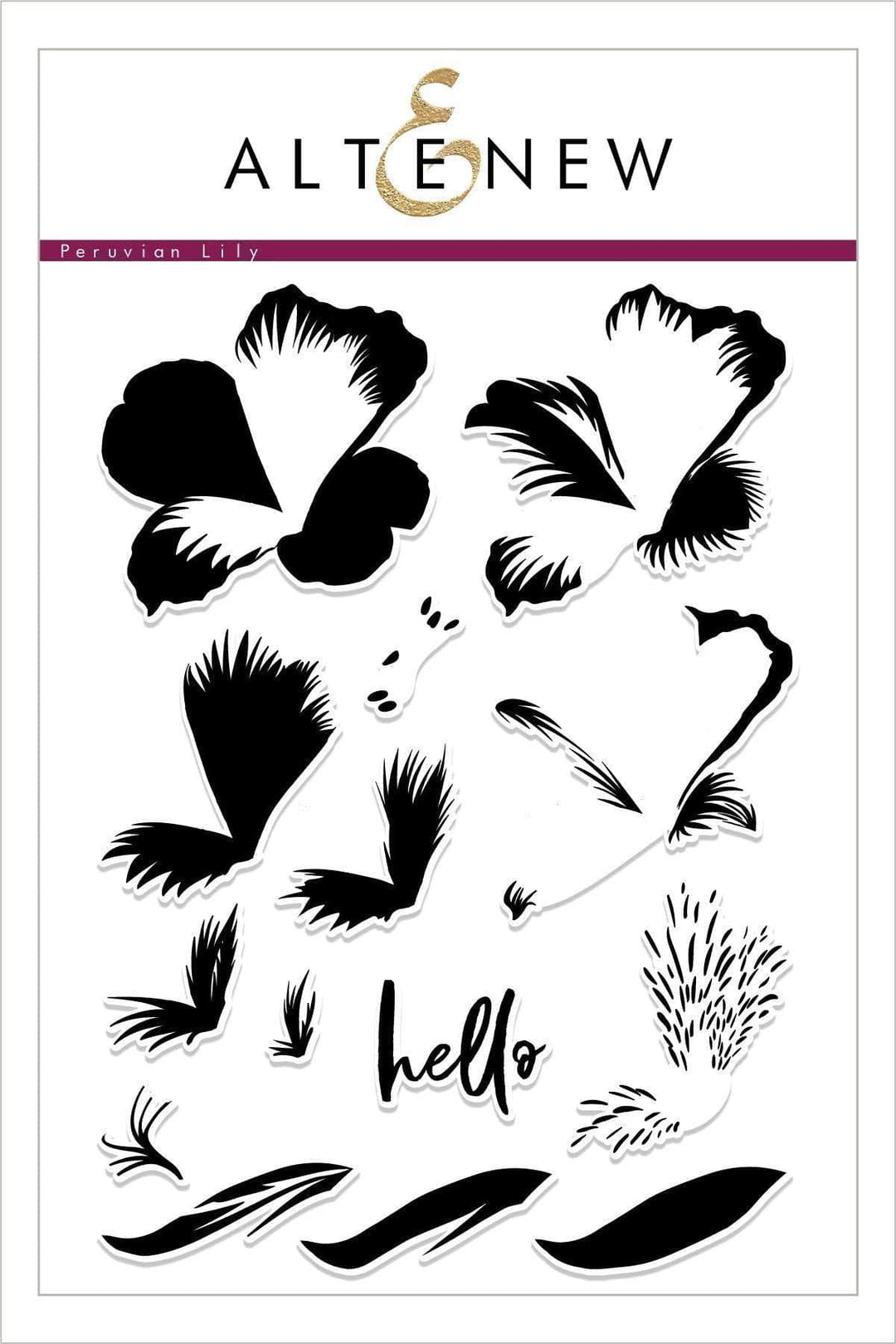 Altenew Build-A-Flower Set Z - Build-A-Flower: Peruvian Lily Layering Stamp & Die Set