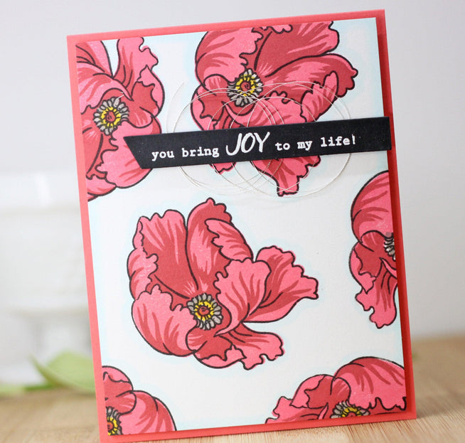 Altenew Build-A-Flower Set Build-A-Flower: Poppy Layering Stamp & Die Set & Ink Bundle