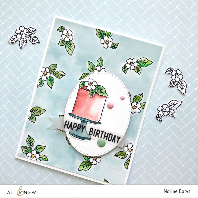 Altenew Build-A-Flower Set Build-A-Flower: Poppy Layering Stamp & Die Set & Ink Bundle