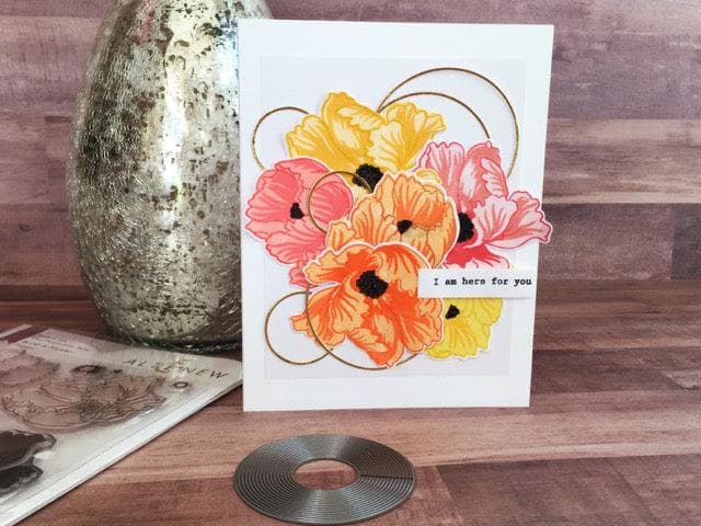 Altenew Build-A-Flower Set Build-A-Flower: Poppy Layering Stamp & Die Set & Ink Bundle