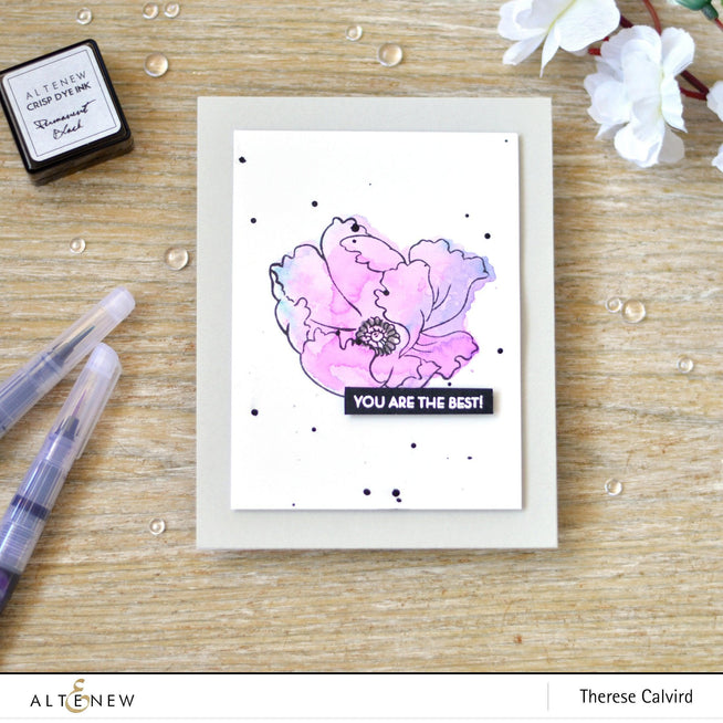 Altenew Build-A-Flower Set Build-A-Flower: Poppy Layering Stamp & Die Set & Ink Bundle