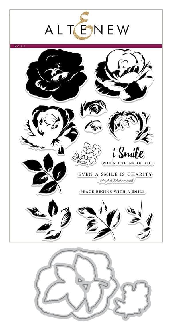 Altenew Build-A-Flower Set Build-A-Flower: Rose Layering Stamp & Die Set