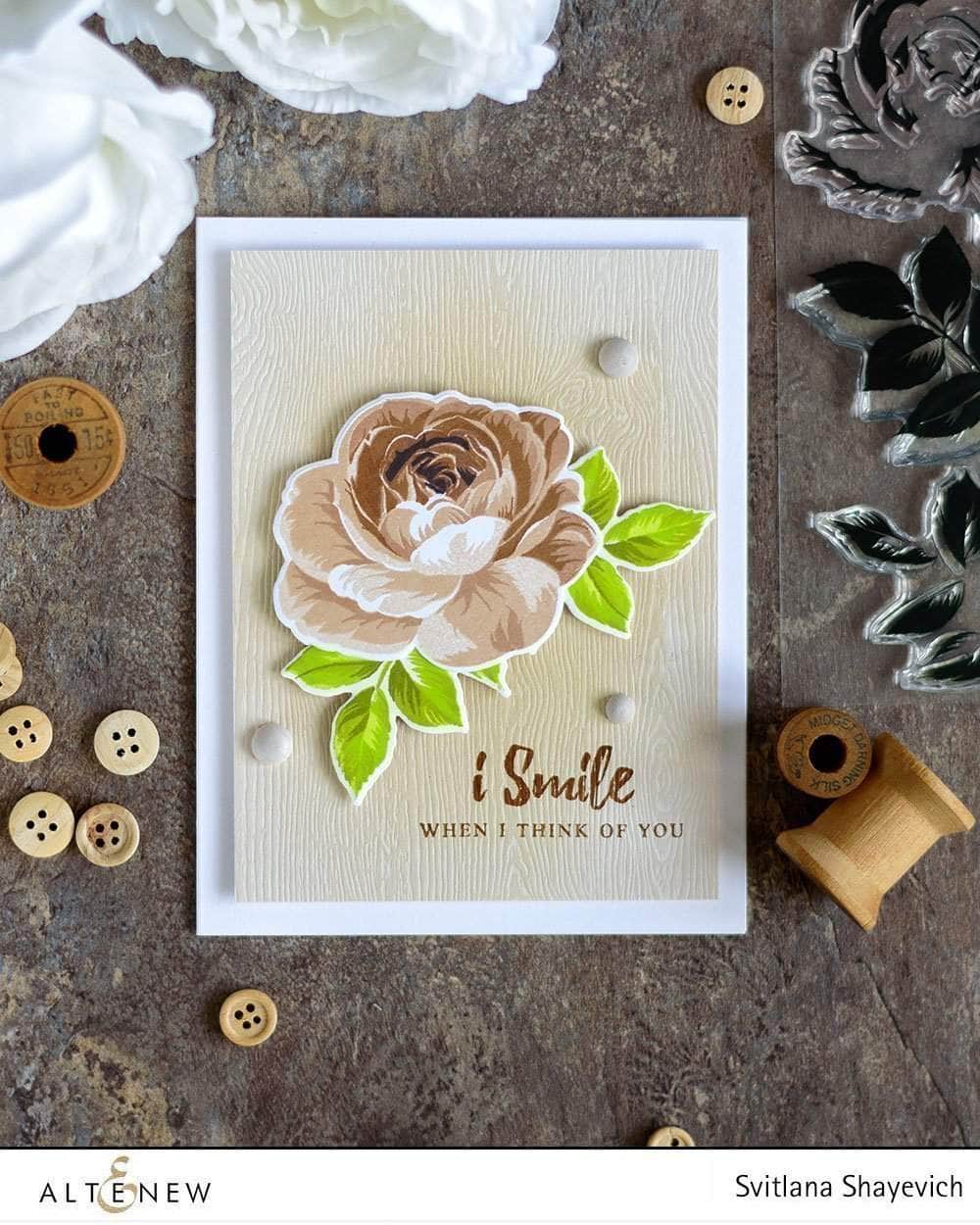 Altenew Build-A-Flower Set Build-A-Flower: Rose Layering Stamp & Die Set