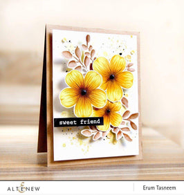 Altenew Build-A-Flower Set Build-A-Flower: Sakura Blossom Layering Stamp & Die Set & Ink Bundle
