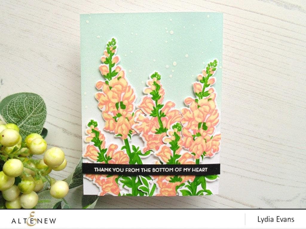 Altenew Build-A-Flower Set Build-A-Flower: Snapdragon Layering Stamp & Die Set & Ink Bundle