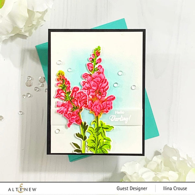 Altenew Build-A-Flower Set Build-A-Flower: Snapdragon Layering Stamp & Die Set & Ink Bundle