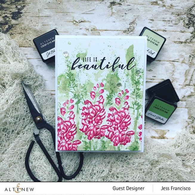 Altenew Build-A-Flower Set Build-A-Flower: Snapdragon Layering Stamp & Die Set & Ink Bundle
