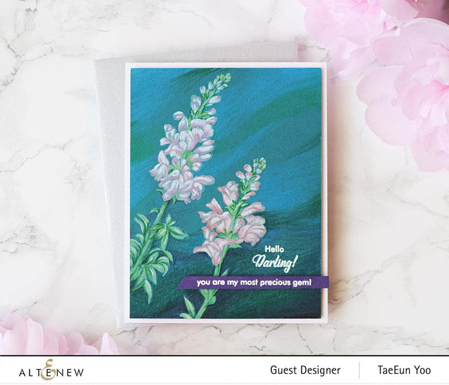 Altenew Build-A-Flower Set Build-A-Flower: Snapdragon Layering Stamp & Die Set & Ink Bundle
