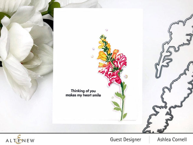 Altenew Build-A-Flower Set Build-A-Flower: Snapdragon Layering Stamp & Die Set & Ink Bundle