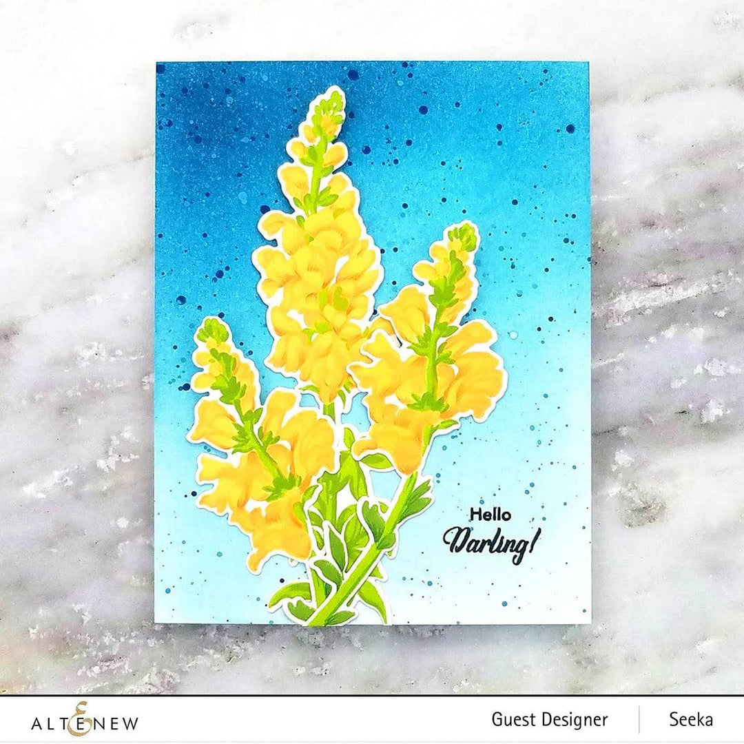 Altenew Build-A-Flower Set Build-A-Flower: Snapdragon Layering Stamp & Die Set & Ink Bundle