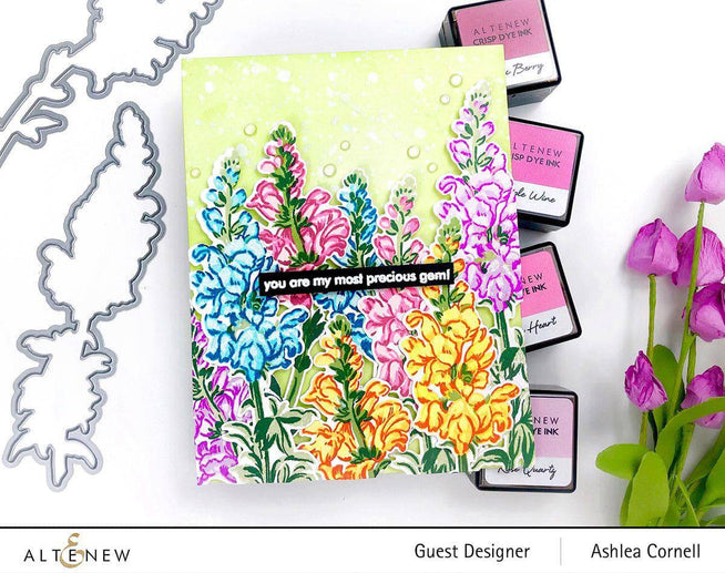 Altenew Build-A-Flower Set Build-A-Flower: Snapdragon Layering Stamp & Die Set & Ink Bundle