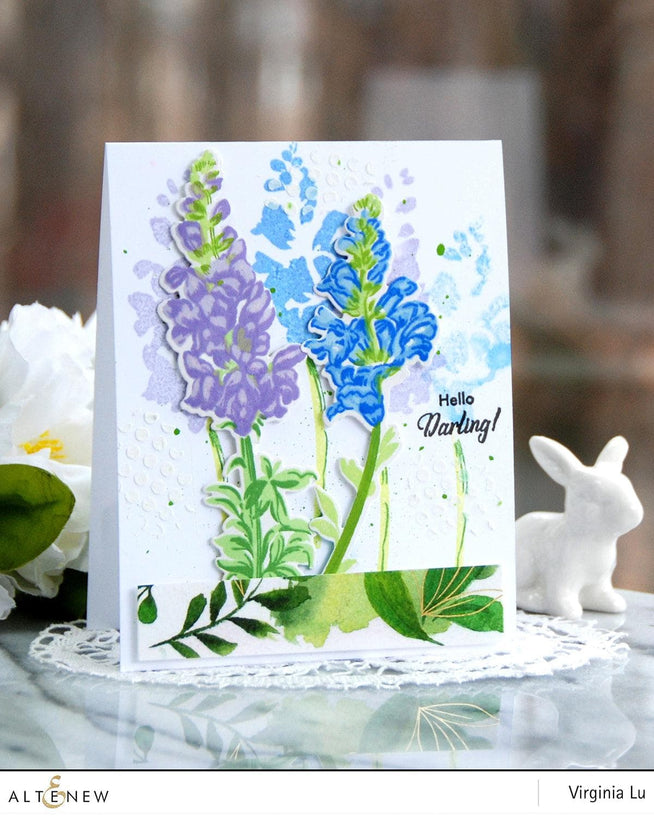 Altenew Build-A-Flower Set Build-A-Flower: Snapdragon Layering Stamp & Die Set & Ink Bundle