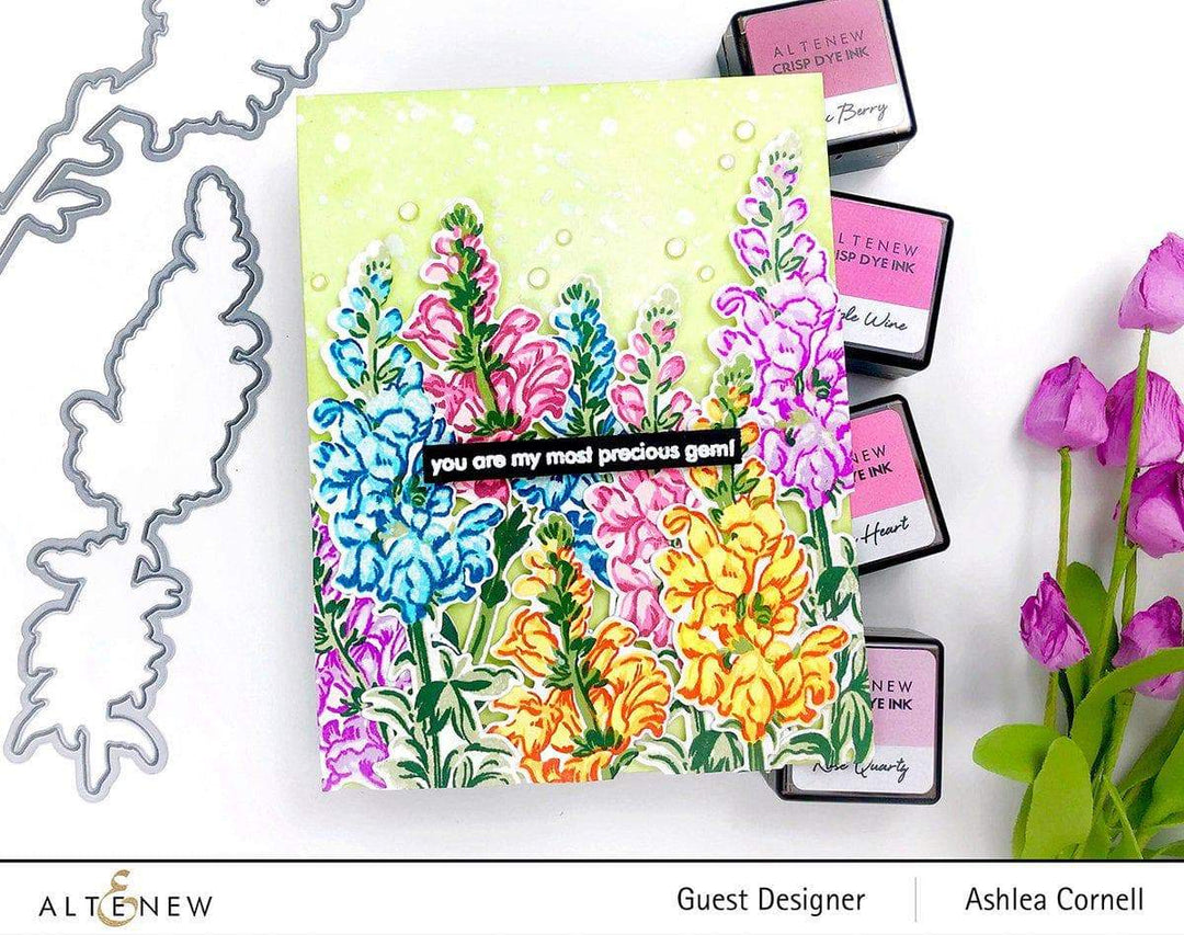Altenew Build-A-Flower Set Build-A-Flower: Snapdragon Layering Stamp & Die Set & Ink Bundle