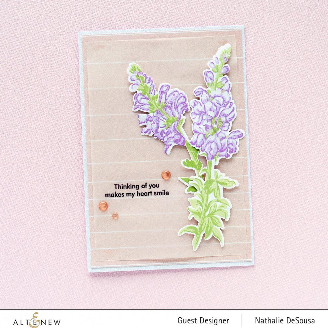 Altenew Build-A-Flower Set Build-A-Flower: Snapdragon Layering Stamp & Die Set & Ink Bundle