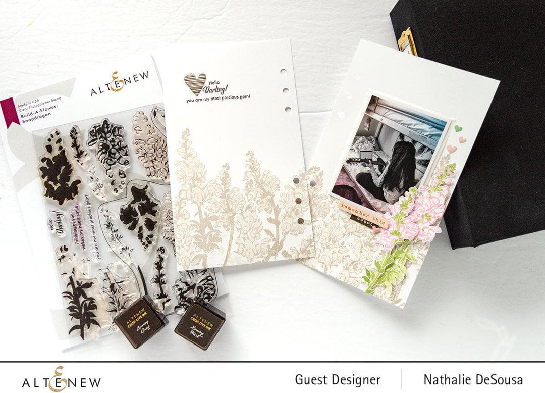 Altenew Build-A-Flower Set Build-A-Flower: Snapdragon Layering Stamp & Die Set & Ink Bundle