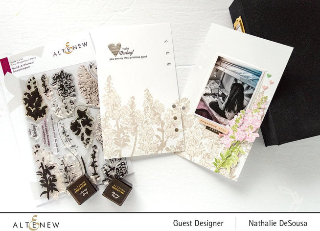 Altenew Build-A-Flower Set Build-A-Flower: Snapdragon Layering Stamp & Die Set & Ink Bundle