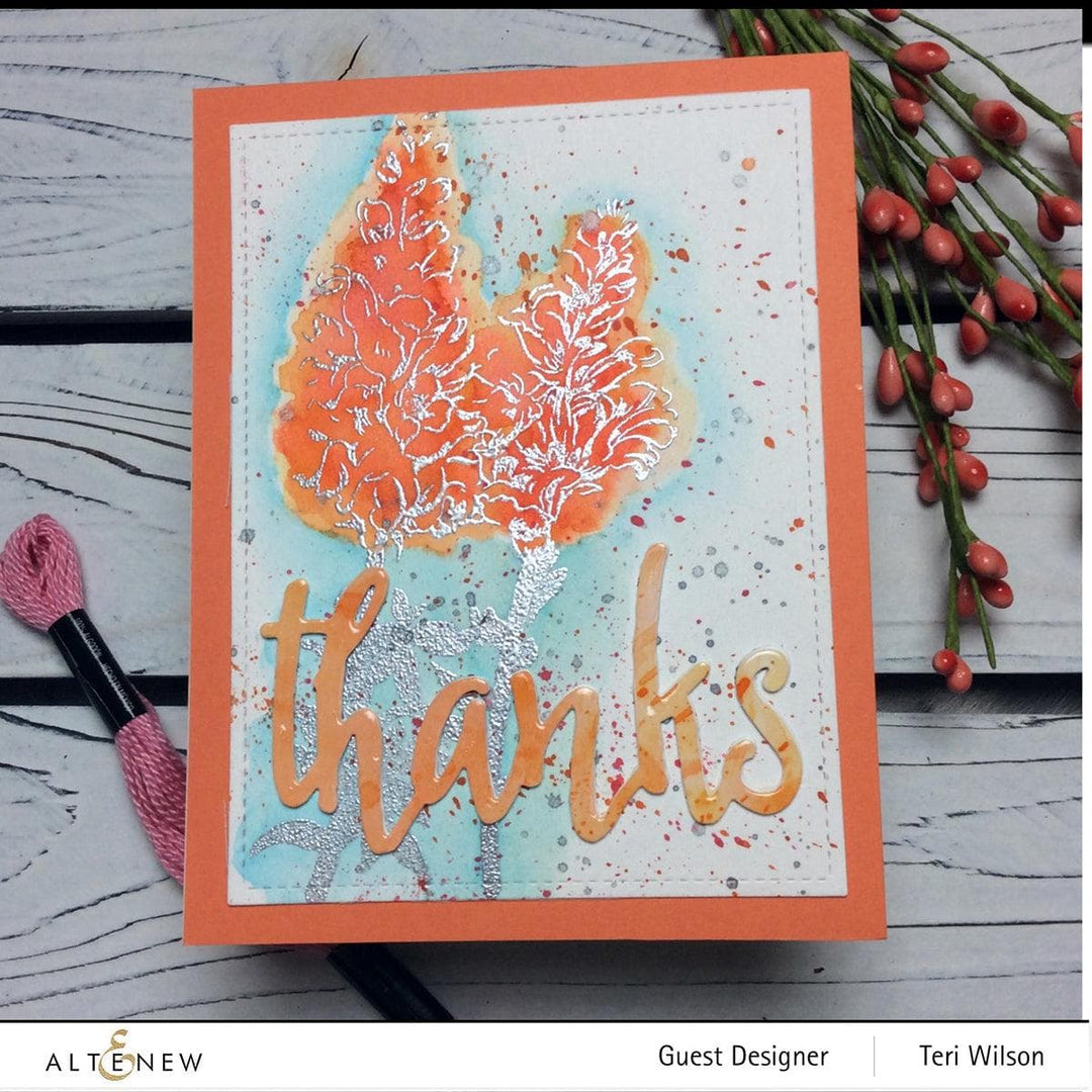 Altenew Build-A-Flower Set Build-A-Flower: Snapdragon Layering Stamp & Die Set & Ink Bundle