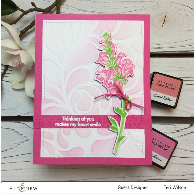 Altenew Build-A-Flower Set Build-A-Flower: Snapdragon Layering Stamp & Die Set & Ink Bundle