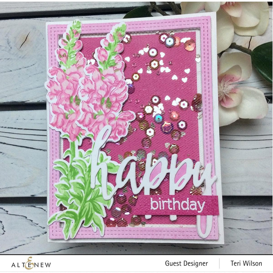 Altenew Build-A-Flower Set Build-A-Flower: Snapdragon Layering Stamp & Die Set & Ink Bundle