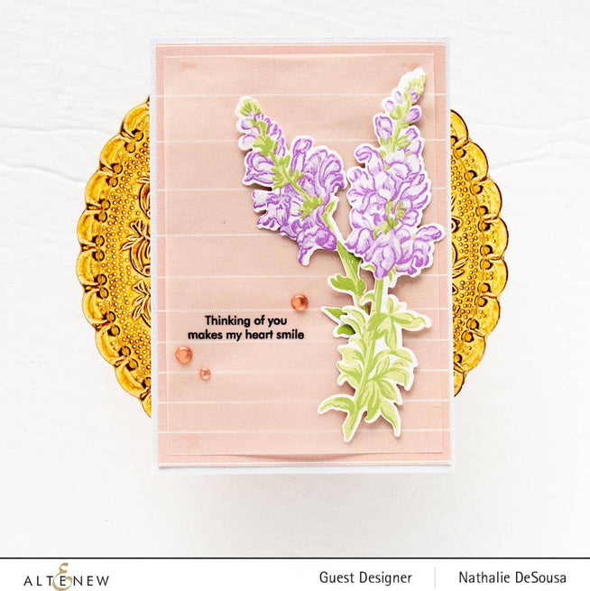 Altenew Build-A-Flower Set Build-A-Flower: Snapdragon Layering Stamp & Die Set & Ink Bundle